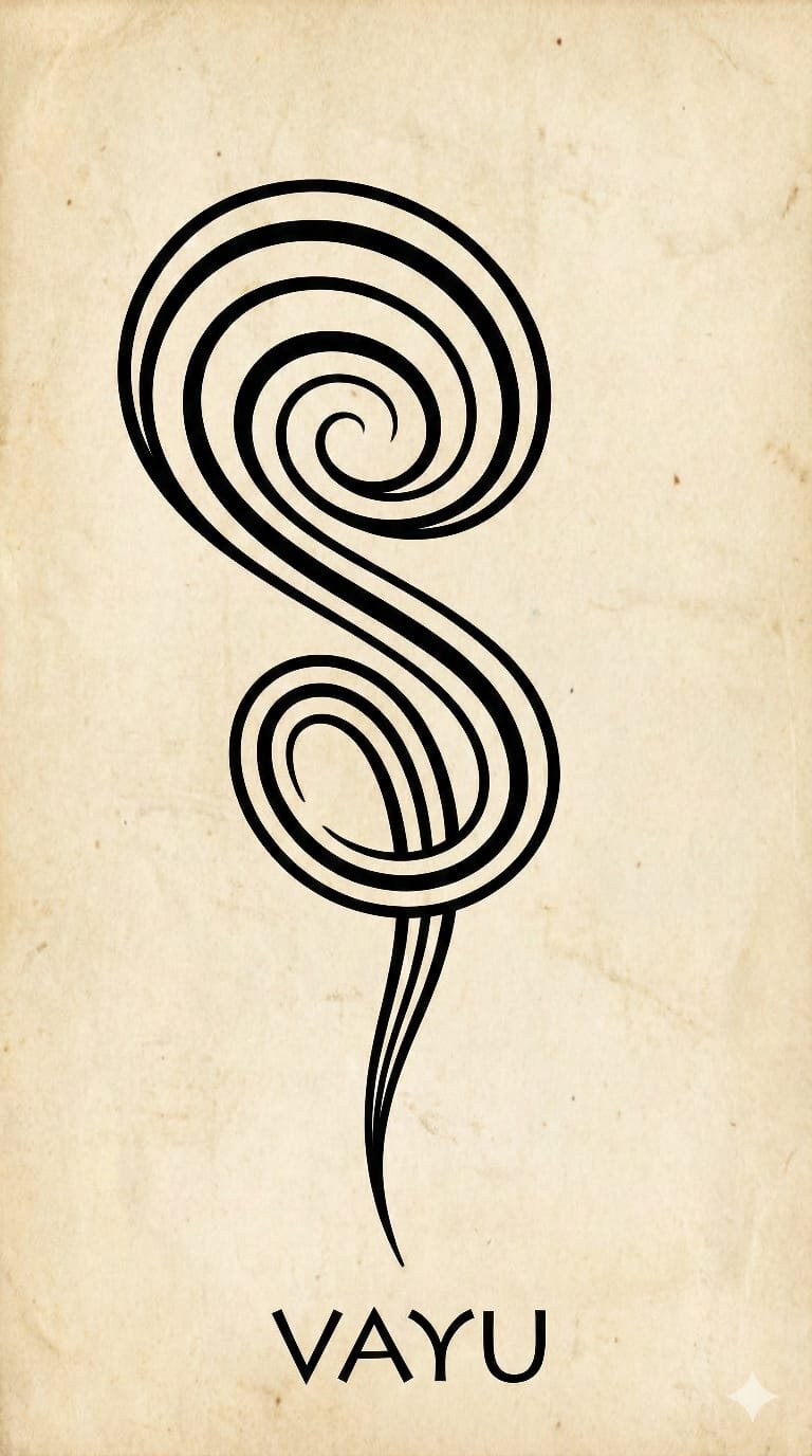 Vayu — Ekam Lipi glyph