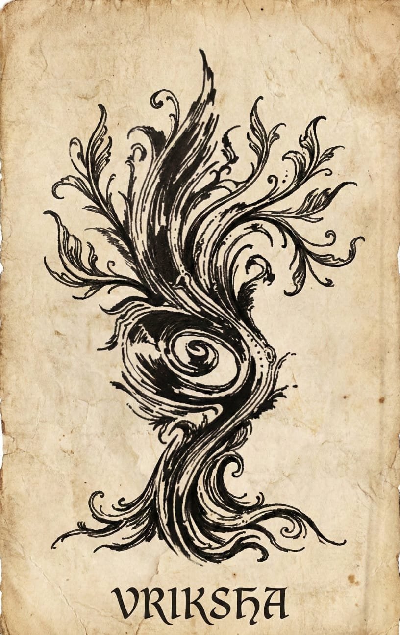 Vriksha — Ekam Lipi glyph
